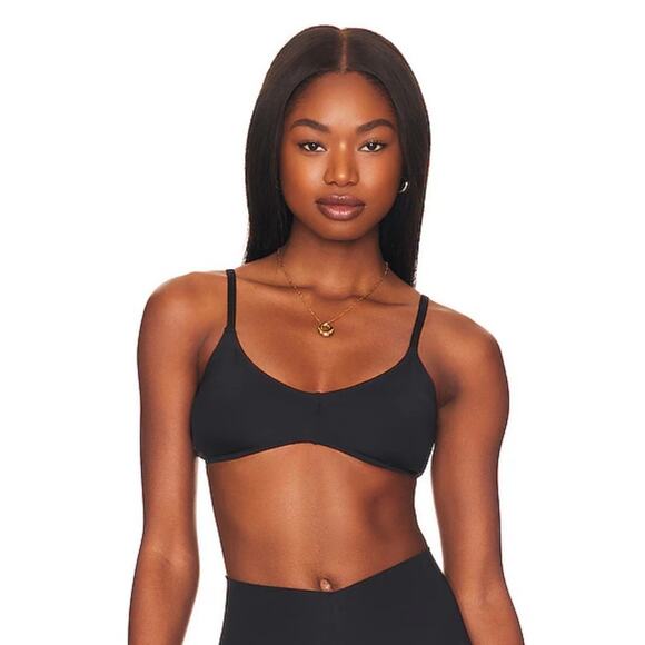 L*Space Fused Alec Bikini Top in Black Size Large NWT - Picture 1 of 6